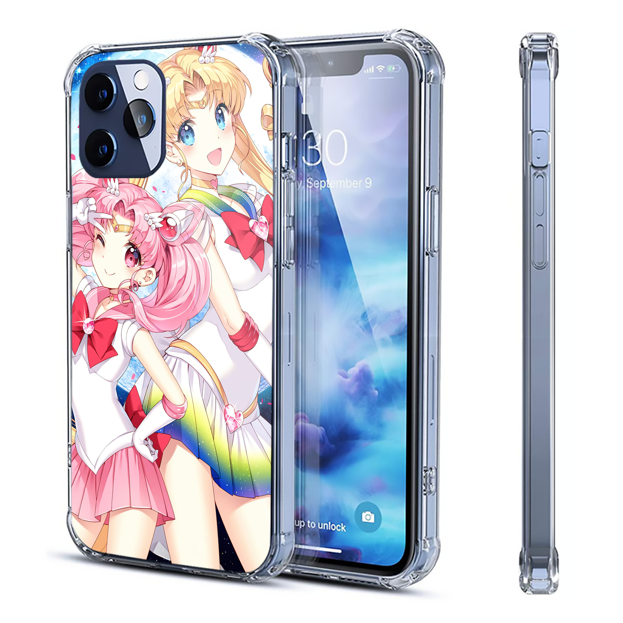 （画像用） 美少女戦士セーラームーン Sailor Moon 【iPhone 12シリーズ対応】透明スマホケース（クリアソフトケース）